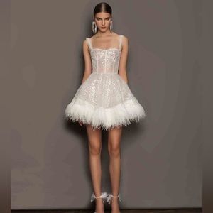 Bronx and Banco bridal mini dress. Size small